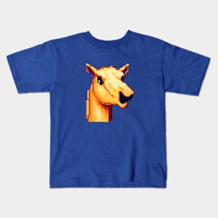 Head animal pixel art Kids T-Shirt